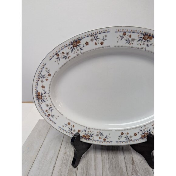 Claremont by Wade Sone Fine Porcelain China Oval Serving Platter 12 3/8" - Picture 4 of 9